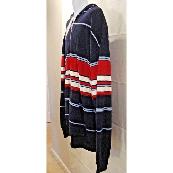 Vintage 90s Evolution Hoodie Track Jacket Men’s 2XL Full Zip Striped Retro - Picture 4 of 7